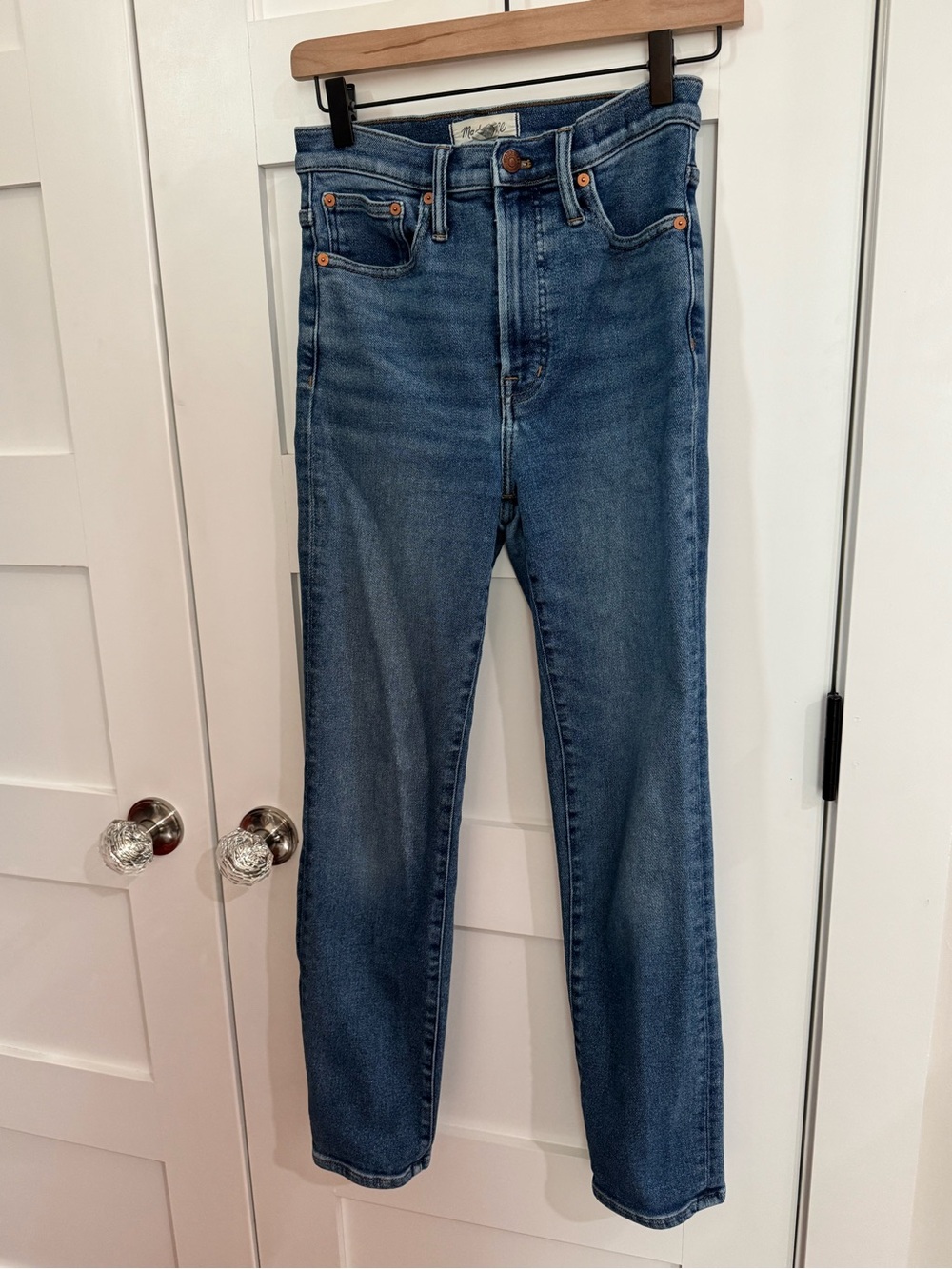 Madewell Women’s The Perfect Vintage Straight Jeans in Medium Wash size 26